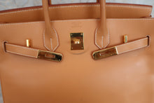 将图片加载到图库查看器，HERMES HAUT A COURROIRE 32 Veche lether Natural □F刻印 Hand bag 600080142
