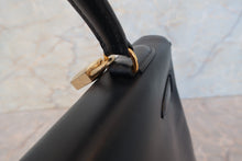 将图片加载到图库查看器，HERMES KELLY 32 Box carf leather Navy ○W刻印 Shoulder bag 700100146
