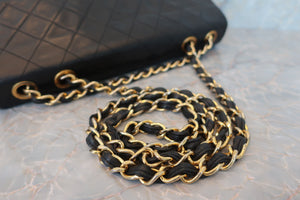 CHANEL Big Matelasse single flap chain shoulder bag Lambskin Black/Gold hadware Shoulder bag 600050127