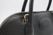 Load image into Gallery viewer, HERMES BOLIDE 31 Clemence leather Black A Engraving Shoulder bag 800090152
