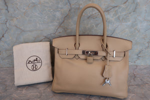 HERMES／エルメス バーキン30 ヴォースイフト タバックキャメル □M刻印 ハンドバッグ 700020145