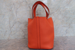 HERMES／エルメス ピコタンロックGM トリヨンクレマンス オレンジポピー T刻印 ハンドバッグ 700090143