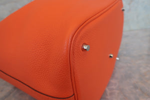 HERMES／エルメス ピコタンロックGM トリヨンクレマンス オレンジポピー T刻印 ハンドバッグ 700090143