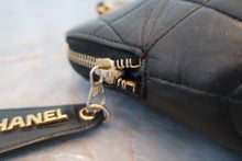 将图片加载到图库查看器，CHANEL/香奈儿 CF 链条包 羊皮 Black/Gold hadware(黑色/金色金属) 肩背包 600070031
