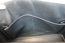 将图片加载到图库查看器，HERMES KELLY 32 Box carf leather Navy ○W刻印 Shoulder bag 700100146
