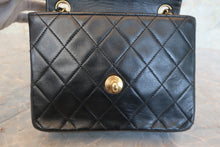 画像をギャラリービューアに読み込む, CHANEL/シャネル ミニマトラッセシングルフラップチェーンショルダーバッグ ラムスキン ブラック/ゴールド金具 ショルダーバッグ 800010052
