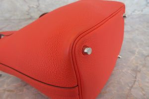 HERMES／エルメス ピコタンロックＰＭ トリヨンクレマンス ルージュトマト D刻印 ハンドバッグ 700060092