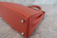 将图片加载到图库查看器，HERMES KELLY 25 Swift leather Rosy □L刻印 Shoulder bag 600080125
