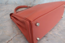 将图片加载到图库查看器，HERMES KELLY 25 Swift leather Rosy □L刻印 Shoulder bag 600080125
