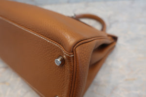 HERMES KELLY 28 Clemence leather Gold X刻印 Shoulder bag 700070040