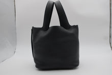 Load image into Gallery viewer, HERMES PICOTIN LOCK MM Clemence leather Black Y Engraving Hand bag 800090038
