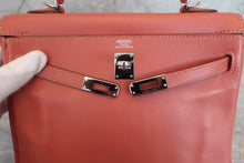 将图片加载到图库查看器，HERMES KELLY 25 Swift leather Rosy □L刻印 Shoulder bag 600080125
