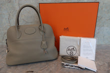 将图片加载到图库查看器，HERMES／BOLIDE 31 Clemence leather Sauge X刻印 Shoulder bag 700100139
