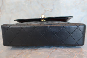 CHANEL Paris Limited Mini Matelasse Double Flap Chain shoulder bag Lambskin Black/Gold hadware Shoulder bag 600050239