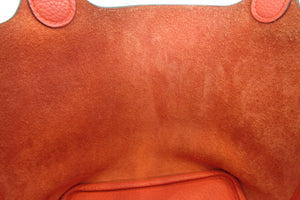 HERMES／エルメス ピコタンロックＰＭ トリヨンクレマンス ルージュトマト D刻印 ハンドバッグ 700060092