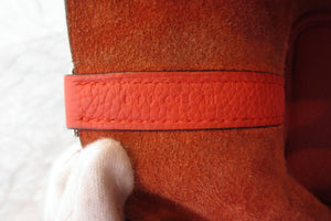 HERMES／エルメス ピコタンロックＰＭ トリヨンクレマンス ルージュトマト D刻印 ハンドバッグ 700060092