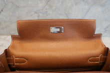 将图片加载到图库查看器，HERMES KELLY 28 Clemence leather Gold X刻印 Shoulder bag 700070040
