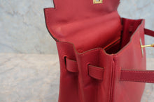 将图片加载到图库查看器，HERMES KELLY 32 Graine Couchevel leather Rouge vif 〇X刻印 Shoulder bag 800050067
