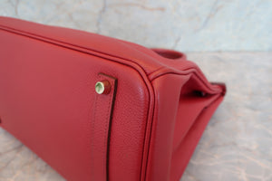 HERMES／エルメス バーキン35 トゴ ルージュガランス □N刻印 ハンドバッグ 700090135