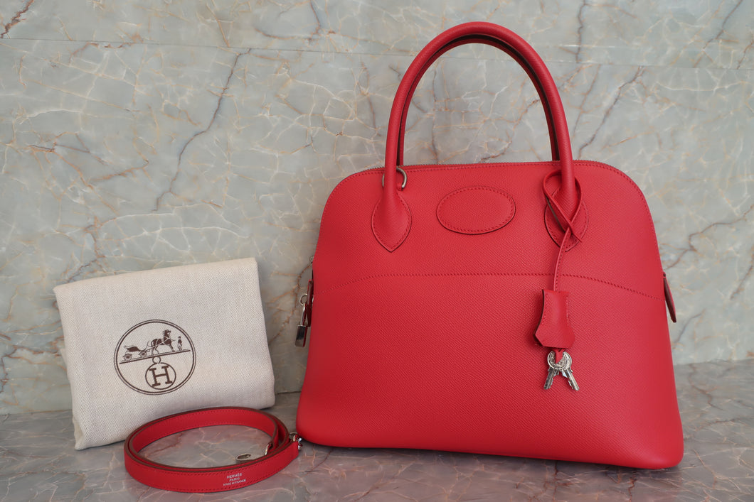 HERMES／BOLIDE 31 Epsom leather Bougainvillier □N刻印 Shoulder bag 600100082