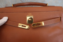 将图片加载到图库查看器，HERMES KELLY 32 Graine Couchevel leather Gold □A刻印 Shoulder bag 600090185
