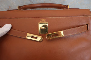 HERMES KELLY 32 Graine Couchevel leather Gold □A刻印 Shoulder bag 600090185