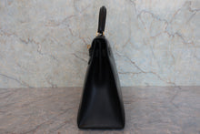 将图片加载到图库查看器，HERMES KELLY 32 Box carf leather Black ○W刻印 Shoulder bag 800080014

