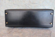 将图片加载到图库查看器，HERMES KELLY 32 Box carf leather Black ○W刻印 Shoulder bag 800080014
