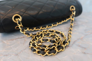 CHANEL/香奈儿 CF 巴黎限定 双盖 链条包 羊皮 Black/Gold hadware(黑色/金色金属) 肩背包 600070044