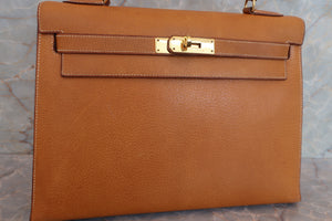 HERMES／エルメス ケリー32 ピグスキン ナチュラル 〇W刻印 ショルダーバッグ 700050194