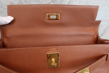 将图片加载到图库查看器，HERMES KELLY 32 Graine Couchevel leather Gold □A刻印 Shoulder bag 600090185
