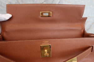 HERMES KELLY 32 Graine Couchevel leather Gold □A刻印 Shoulder bag 600090185