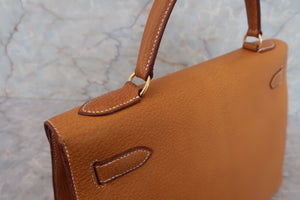 HERMES／エルメス ケリー32 ピグスキン ナチュラル 〇W刻印 ショルダーバッグ 700050194