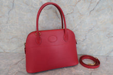 Load image into Gallery viewer, HERMES／BOLIDE 27 Graine Couchevel leather Rouge vif 〇Z Engraving Shoulder bag 600080121
