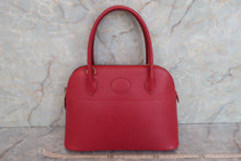 Load image into Gallery viewer, HERMES／BOLIDE 27 Graine Couchevel leather Rouge vif 〇Z Engraving Shoulder bag 600080121
