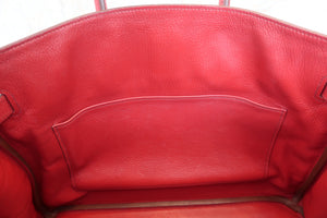HERMES／エルメス バーキン35 トゴ ルージュガランス □N刻印 ハンドバッグ 700090135