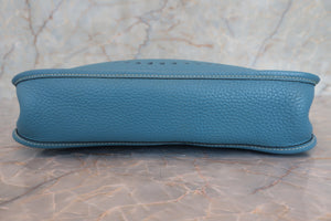 HERMES／エルメス エブリン1PM トリヨンクレマンス ブルージーン □I刻印 ショルダーバッグ 700030038