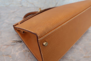 HERMES／エルメス ケリー32 ピグスキン ナチュラル 〇W刻印 ショルダーバッグ 700050194