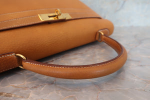 HERMES／エルメス ケリー32 ピグスキン ナチュラル 〇W刻印 ショルダーバッグ 700050194