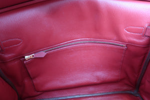 HERMES／エルメス バーキン35 トゴ ルージュガランス □N刻印 ハンドバッグ 700090135