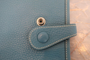 HERMES／エルメス エブリン1PM トリヨンクレマンス ブルージーン □I刻印 ショルダーバッグ 700030038