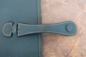 HERMES／エルメス エブリン1PM トリヨンクレマンス ブルージーン □I刻印 ショルダーバッグ 700030038