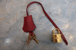 HERMES／エルメス バーキン35 トゴ ルージュガランス □N刻印 ハンドバッグ 700090135