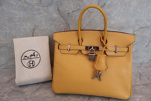 Load image into Gallery viewer, HERMES BIRKIN 25 Epsom leather Soleil □M Engraving Hand bag 600090092
