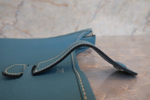 HERMES／エルメス エブリン1PM トリヨンクレマンス ブルージーン □I刻印 ショルダーバッグ 700030038