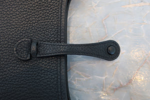 HERMES／エルメス エブリンTPM トリヨンクレマンス ブラック C刻印 ショルダーバッグ 700040155