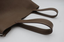 将图片加载到图库查看器，HERMES PICOTIN LOCK MM Clemence leather Etoupe gray U刻印 Hand bag 800090247
