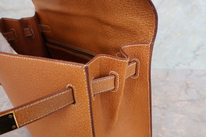 HERMES／エルメス ケリー32 ピグスキン ナチュラル 〇W刻印 ショルダーバッグ 700050194