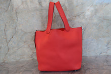 将图片加载到图库查看器，HERMES PICOTIN LOCK MM Clemence leather Rose texas Y刻印 Hand bag 700100147

