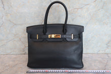 將圖片載入圖庫檢視器 HERMES／エルメス バーキン30 トリヨンクレマンス ブラック □K刻印 ハンドバッグ 700090140
